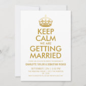 Faire-part Royaume-Uni Union Jack Mariage Royaume-Uni Gold Cr (Devant)