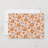 Faire-part RSVP de mariage des soixante-dix rétro (Dos)