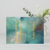 Faire-part RSVP Gold Foil (Debout devant)