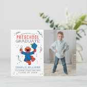 Faire-part Rue Sésame | Diplômé de l'école maternelle - Photo (Debout devant)