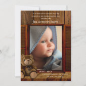 Faire-part Rustic Child Death Memorial Announcement or Invite (Devant)
