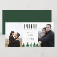 Rustic Forest OPEN BAR Enregistrer l'Humour de dat