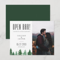 Rustic Forest OPEN BAR Enregistrer l'Humour de dat