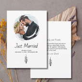 Faire-part Rustic Pine Tree Boho Casual Photo Wedding