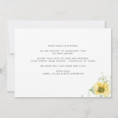 Faire-part Rustique Automne Tournesol d'automne Nous avons dé (Dos)