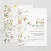 Faire-part Rustique de Budget Baby Bloom Fleurs Sa (Devant / Derrière)