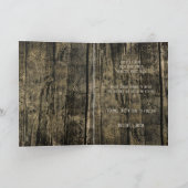 Faire-part Rustique Mariage Occidental Crâne de vache Enregis (Intérieur)