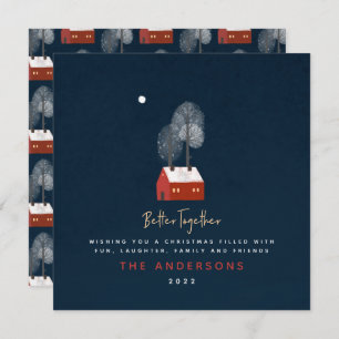 Faire-part Rustique marine rouge scandi traditionnel conforta