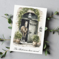 Rustique Nous Avons Déménagé Cheval Déménager Nouv