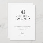 Faire-part S'adapter au changement de plans Report de mariage (Devant / Derrière)