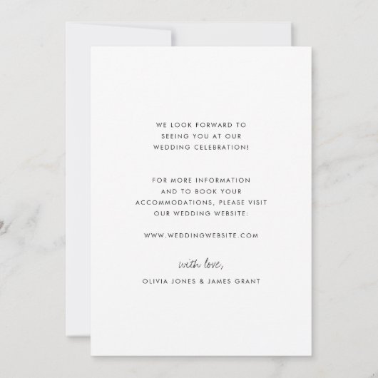 Faire-part S'adapter au changement Report du mariage (Dos)