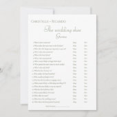 Faire-part Sage green mariage chaussures jeu Bridal douche Ca (Devant)