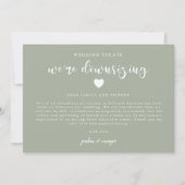 Faire-part Sage Green - Mise à jour du Mariage (Devant)