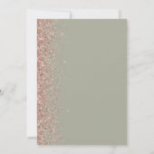 Faire-part Sage Green Rose Gold Enregistrer la date (Dos)