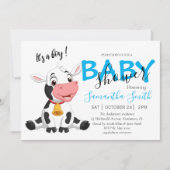 Faire-part Sainte vache ! C'est un bébé garçon (Devant)