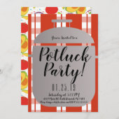 Faire-part Salade Pot Luck Avocado Dîner Diner Italien (Devant / Derrière)