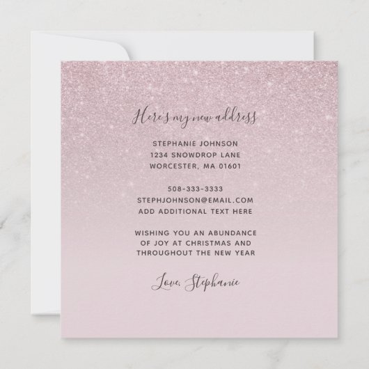 Faire-part Salutations de vacances de My New Home Moving (Dos)