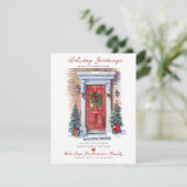 Faire-part Salutations de vacances Nouvelle maison Porte de d (Debout devant)