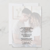 Faire-part Same Love MICRO Date Mariage Typographie Photo (Dos)