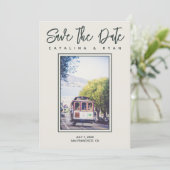 Faire-part San Francisco Enregistrer la date annonce (Debout devant)