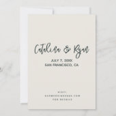 Faire-part San Francisco Enregistrer la date annonce (Dos)