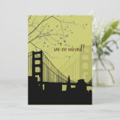 FAIRE-PART SAN FRANCISCO/PONT DU GOLDEN GATE/ANNOUNCEMENT/DIY (Debout devant)