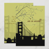 FAIRE-PART SAN FRANCISCO/PONT DU GOLDEN GATE/ANNOUNCEMENT/DIY (Devant / Derrière)