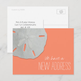 Faire-part Sand Dollar Nouvelle Adresse Carte Postale Faire-p