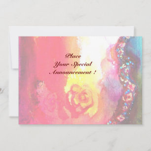 Faire-part SAPHO, vert rouge vif