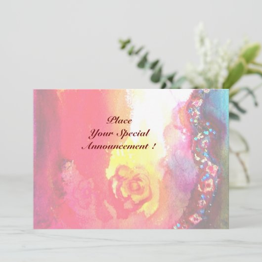 Faire-part SAPHO, vert rouge vif (Debout devant)