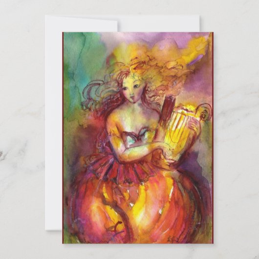 Faire-part SAPHO, vert rouge vif (Dos)