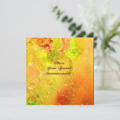 Faire-part SAPPHO, DANSE, MUSIQUE ET POÉSIE, Étincelles D'or (Debout devant)