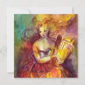 Faire-part SAPPHO, DANSE, MUSIQUE ET POÉSIE, Étincelles D'or (Dos)