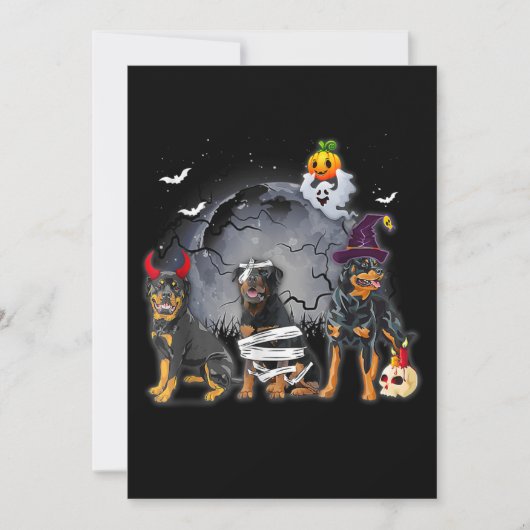 Faire-part Satan Witch Mummy Halloween Cost (Devant)
