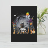 Faire-part Satan Witch Mummy Halloween Cost (Debout devant)