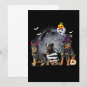 Faire-part Satan Witch Mummy Halloween Cost (Devant / Derrière)