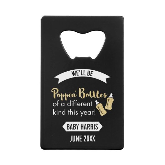 Faire-part sautant de bébé de bonne année de (Devant)