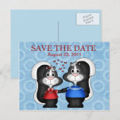 Faire-part Sauter Enregistrer la carte postale Date (Devant / Derrière)