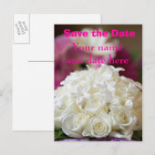 Faire-part Sauvez la carte postale de date (Devant / Derrière)