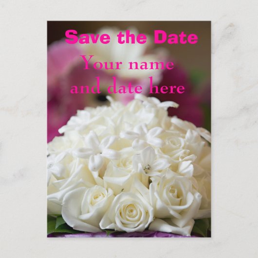 Faire-part Sauvez la carte postale de date (Devant)