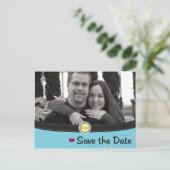 Faire-part Sauvez la carte postale de date (Debout devant)