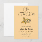 Faire-part Save The Date Flat Announcement Card (Devant / Derrière)