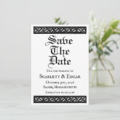 Faire-part Save The Date Flat Announcement Card (Debout devant)