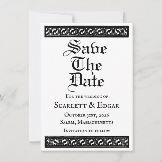 Faire-part Save The Date Flat Announcement Card (Devant)