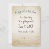 Faire-part Save The Date Message In a Bottle (Dos)