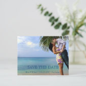 Faire-part Save the date | Océan | Carte postale Couple Image (Debout devant)