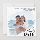 Faire-part Save the Date Photo Modern Wedding (Devant)