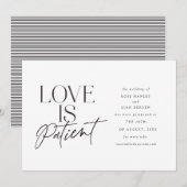 Faire-part Scénario Amour Mariage Reporté Changer la Date (Devant / Derrière)