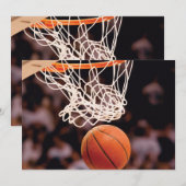 Faire-part Scoring de basket-ball (Devant / Derrière)