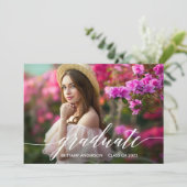 Faire-part Script de calligraphie moderne Diplôme photo (Debout devant)